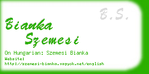 bianka szemesi business card